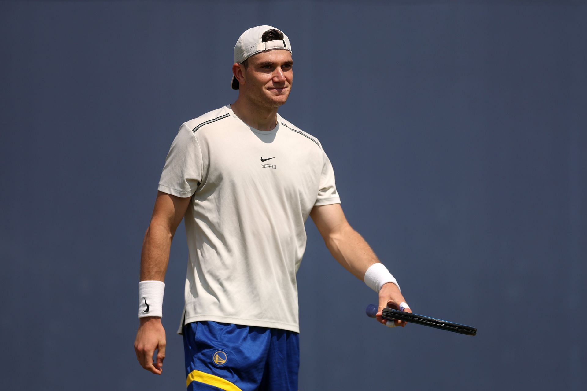 World No. 6 Draper practices at Queen's Club | Image Source: Getty